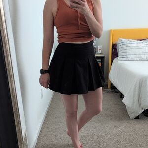 Dazy Black Pleated Mini Skirt Skort Size Small